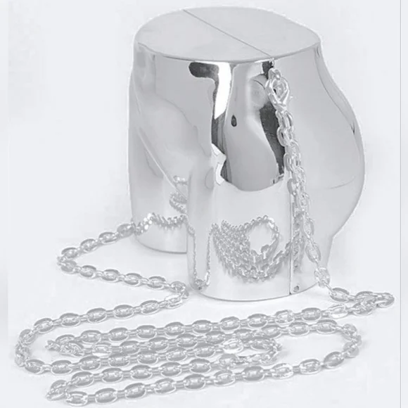 Novelty Butt Shape Convertible Handbag Purse Clutch Crossbody Shoulder Bag - Picture 13 of 13